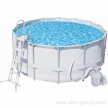 Wholesale PVC Swimming Pool Easy Set Rectangular Metal Frame Above Ground Family Outdoor Swimming Pool